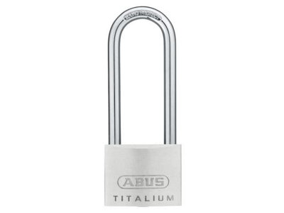 ABUS Mechanical - 64TI/50mm TITALIUM™ Padlock 80mm Long Shackle