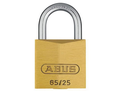 ABUS Mechanical - 65/25mm Brass Padlock Carded