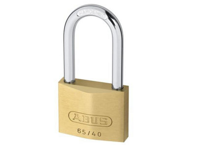 ABUS Mechanical - 65/40mm Brass Padlock 40mm Long Shackle Carded