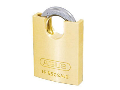 ABUS Mechanical - 65CS/40mm Brass Padlock Closed Shackle Carded