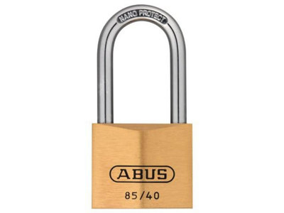 ABUS Mechanical - 85/40mm Brass Padlock 40mm Long Shackle