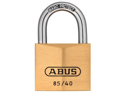 ABUS Mechanical - 85/40mm Brass Padlock Carded