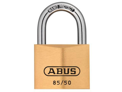 ABUS Mechanical - 85/50mm Brass Padlock Carded