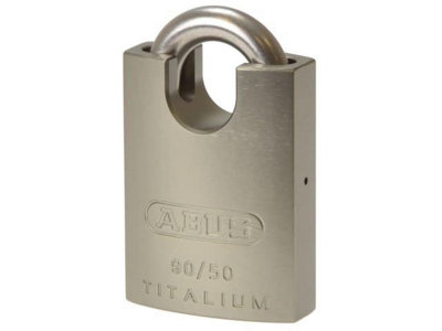 ABUS Mechanical - 90RK/50mm TITALIUM™ Padlock Closed Shackle