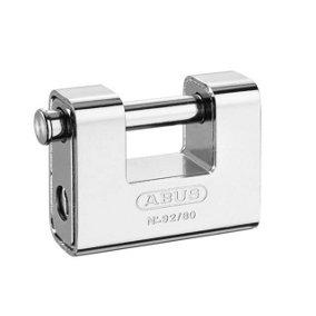 ABUS Mechanical - 92/80mm Monoblock Brass Body Shutter Padlock Carded