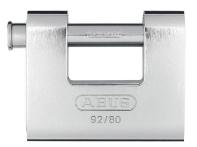 ABUS Mechanical - 92/80mm Monoblock Brass Body Shutter Padlock