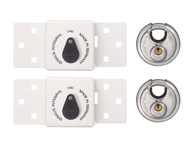 ABUS Mechanical ABUS Mechanical 141/200 Diskus Integral Van Lock White ...