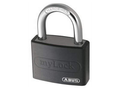 ABUS Mechanical - T65AL/40mm My Lock Aluminium Padlock Black Keyed Alike 6401