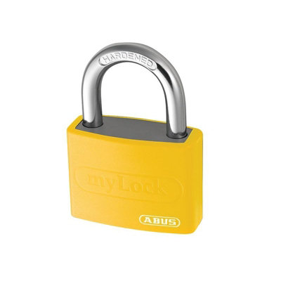 Abus Mechanical T65al Series Aluminium Coloured Padlock Multi Colour (Yellow Keyed Alike 6401)