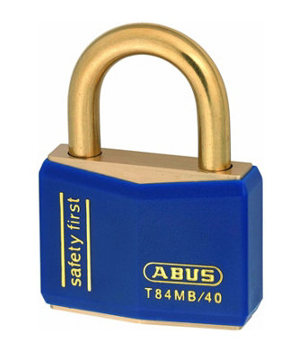 ABUS Mechanical - T84MB/40mm Blue Rustproof Padlock Keyed Alike 8406