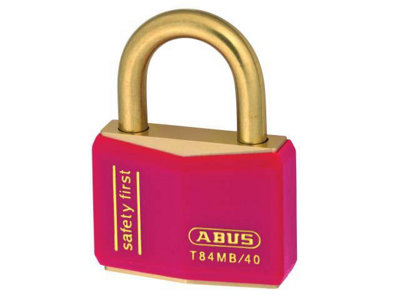 ABUS Mechanical - T84MB/40mm Red Rustproof Padlock