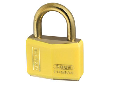 ABUS Mechanical T84Mb/40Mm Yellow Rustproof Padlock Keyed Alike 8402