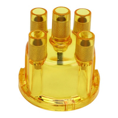 AC905509 Car Distributor Cap for Dune Buggy, Ghia, Baja, Bus, Dasher, Campmobile, Thing, Transporter - Yellow