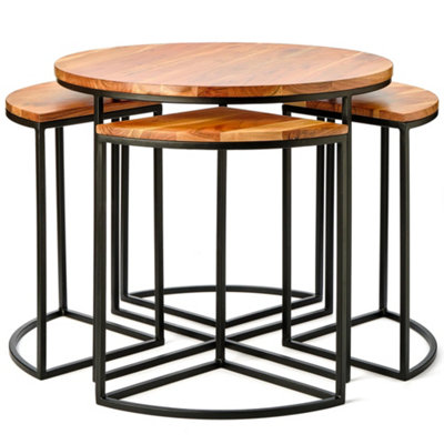 Acacia Nesting Tables Set of 5