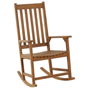 Acacia Rocking Chair Light Wood BOJANO