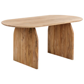 Acacia Wood Dining Table 180 x 90 cm Light SKYE