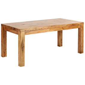 Acacia Wood Dining Table 180 x 90 cm Light TESA