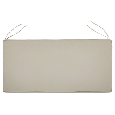 Acacia Wood Garden Bench 120 cm with Taupe Cushion VIVARA - 7