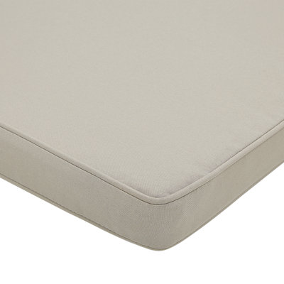 Acacia Wood Garden Bench 120 cm with Taupe Cushion VIVARA - 8