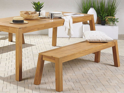 Acacia Wood Garden Bench 160 cm LIVORNO