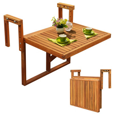 Hanging shop foldable table