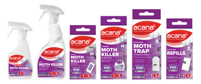 Acana AC1323 DG - Acana Spray Moth Killer for Carpet & Fabric Lavender 500ml