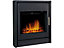Acantha Alta Electric Inset Stove in Black with Remote Control