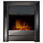 Acantha Argo Electric Fire in Black Nickel with Remote Control