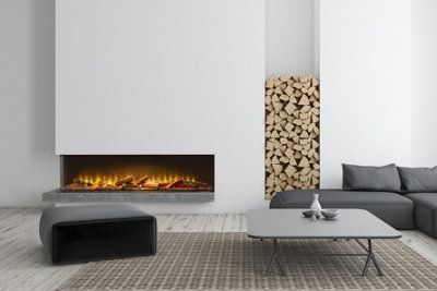 Acantha Aspire 125 Corner View Media Wall Electric fire