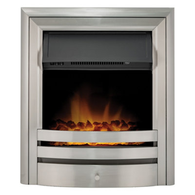 Acantha Vela Electric Fire in Brushed Steel Price Comparisons | Compare The Build
