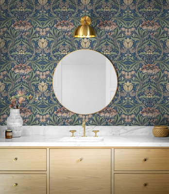 Acanthus Floral Vintage Peel and Stick Wallpaper - 3