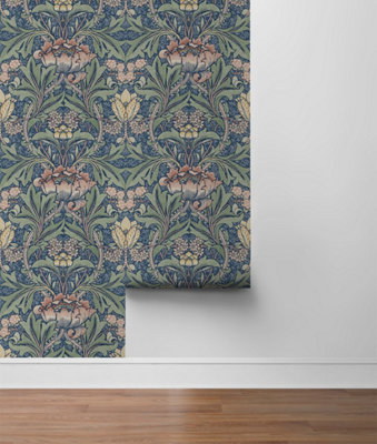 Acanthus Floral Vintage Peel and Stick Wallpaper - 5