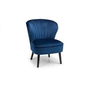 Accent Chair - Luxurious Blue Velvet