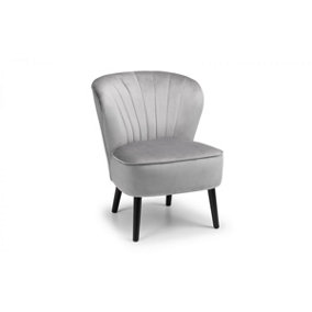 Accent Chair - Luxurious Grey Velvet