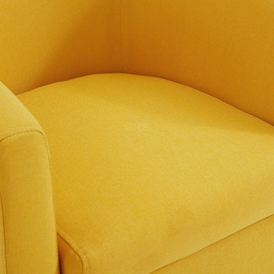 Accent Tub Chair Mustard fabric