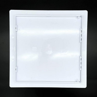 Access Panel White Plastic Inspection Detachable Door Access Hatch Conceal Wiring 14 x 14 inches (350 x 350 mm)