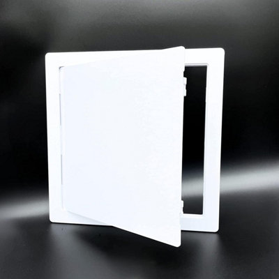 Access Panel White Plastic Inspection Detachable Door Access Hatch Conceal Wiring 14 x 14 inches (350 x 350 mm)