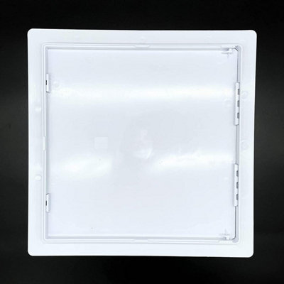 Access Panel White Plastic Inspection Detachable Door Access Hatch Conceal Wiring s 22 x 22 inches (550 x 550 mm)