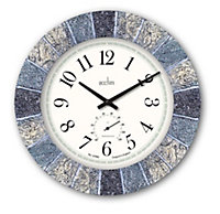 Acctim 22427 Bowfell Slate Effect Indoor/Outdoor Wall Clock
