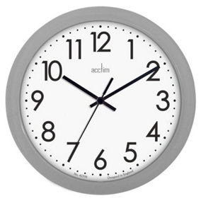 Acctim Abingdon Wall Clock Grey/White (One Size)