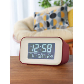 Acctim Alta Retro Digital Alarm Clock Crescendo Alarm Date & Temperature Display Spice
