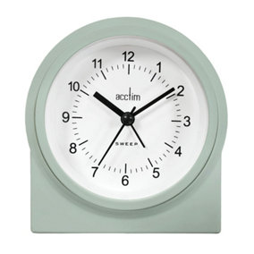 Acctim Archer 16215 Non-ticking Sweep Alarm Clock, Cool Mint