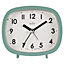 Acctim Hilda Analogue Alarm Clock Non Ticking Sweep Crescendo Alarm Backlight Retro Green