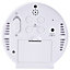 Acctim Il Giro Digital Alarm Clock Crescendo Alarm Temperature Display Mirrored LED Display White