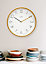Acctim Kista Wall Clock Quartz Contemporary Offset Numbers Smoke Grey 40cm
