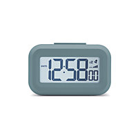 Acctim Kitto Digital Alarm Clock Superbrite Crescendo Alarm Mineral Blue