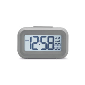 Acctim Kitto Digital Alarm Clock Superbrite Crescendo Alarm Pigeon Grey