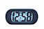 Acctim Silicone Digital Alarm Clock Smartlite Crescendo Alarm Easy Read Jumbo Display Silicone Case Dark Blue