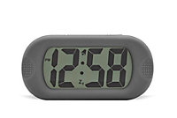 Acctim Silicone Digital Alarm Clock Smartlite Crescendo Alarm Easy Read Jumbo Display Silicone Case Grey