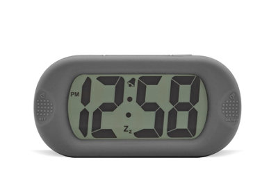 Acctim Silicone Digital Alarm Clock Smartlite Crescendo Alarm Easy Read
